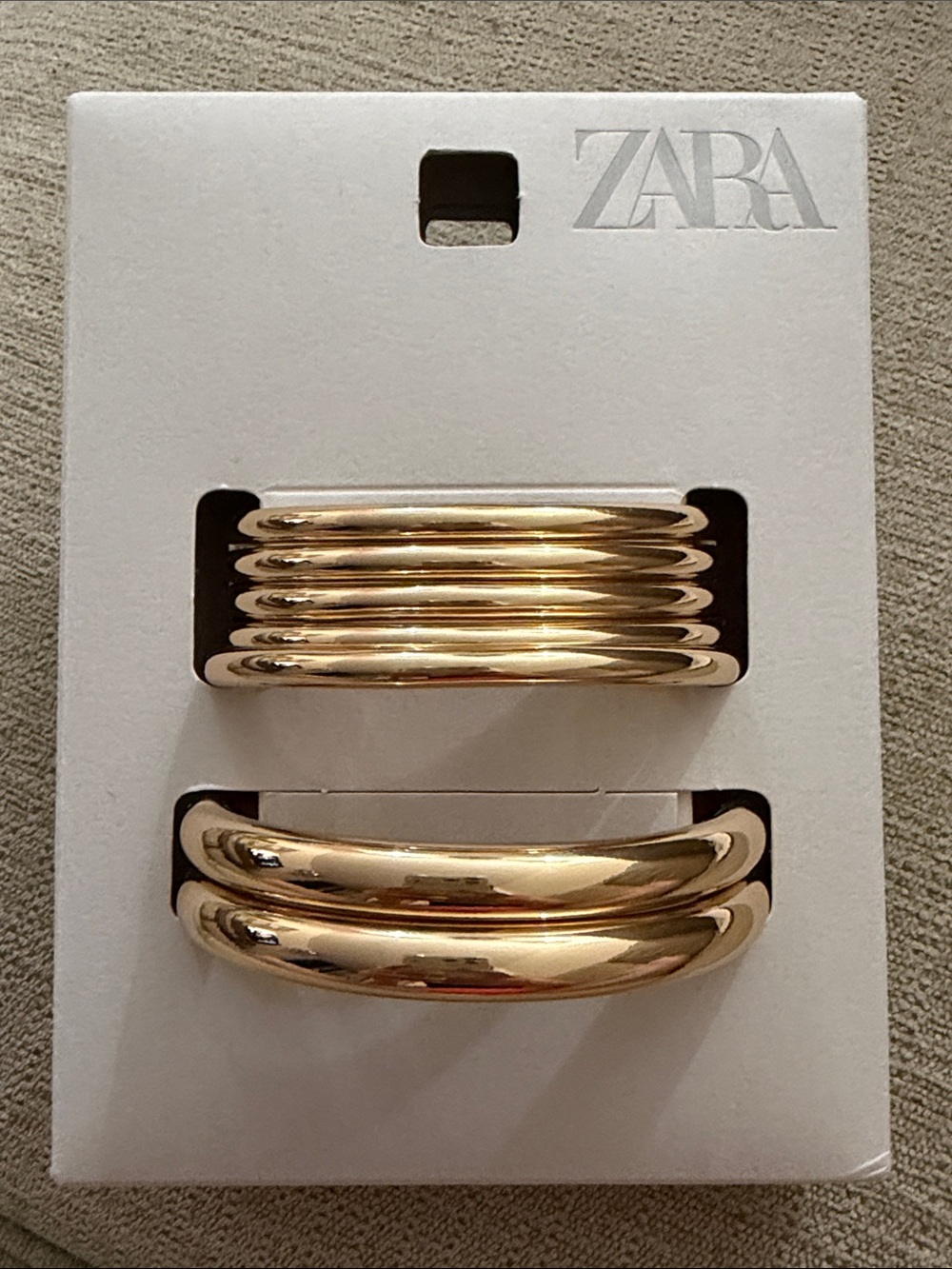 Zara Gold-Tone Stackable Hair Cuffs Set